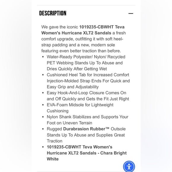 Teva Women's Hurricane XLT2 Sandals in Chara Bright White & Gray Pattern - 7 - Picture 8 of 8